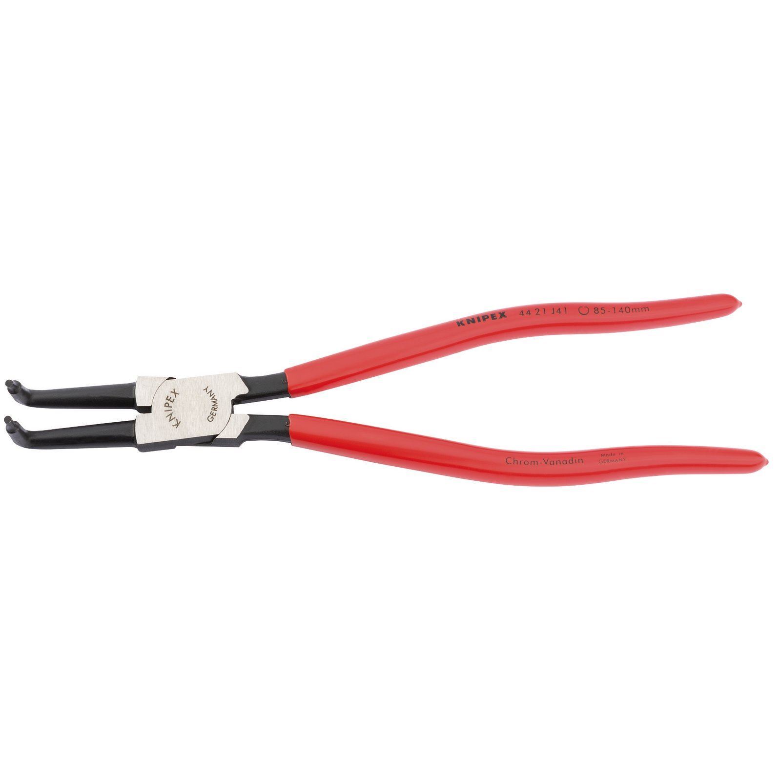 Knipex 44 21 J41 85mm - 140mm J41 90° Bent Internal Circlip Pliers