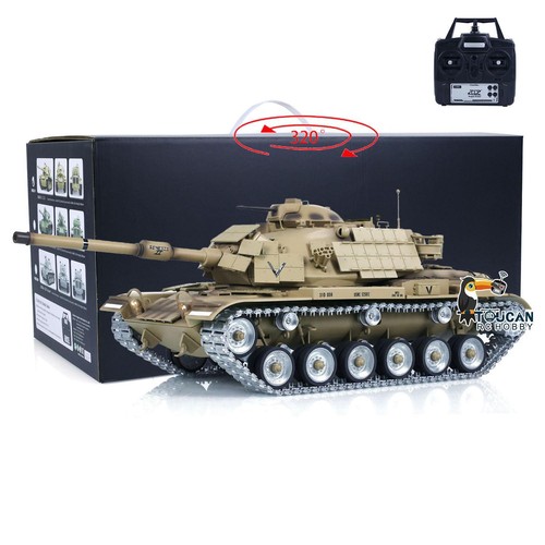 Tanque de Radio Control 1:16 EE. UU. M60A1 ERA Infrarrojo Batalla BB Disparar Vehículo Militar - Imagen 7 de 11