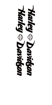 Harley Dson saddle bags decals (pair)