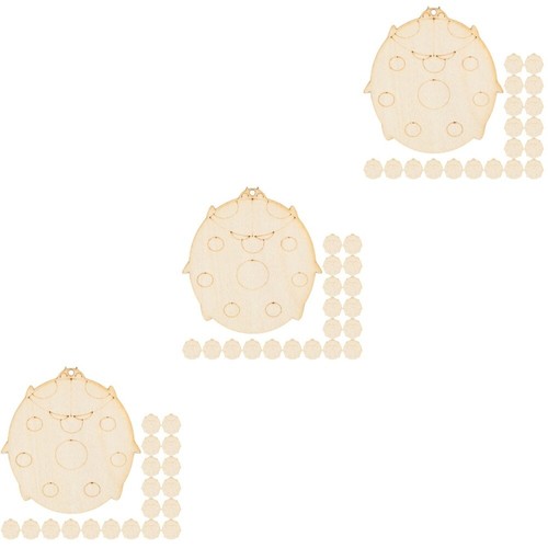 60 Pcs Wooden Cutouts Wood Crafts Wooden Slices Blank DIY eBay