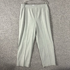 Uniqlo Women's Size XXL Gray Polyester High Rise Straight Leg Pants