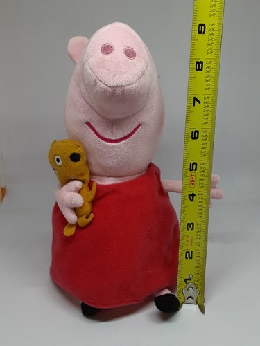 Ty Beanie Babies Peppa Pig & Teddy Bear 9" Plush Toy Doll - Picture 6 of 6