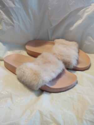 Steve Madden Slippers Sandals Shoes Size Women Faux Fur