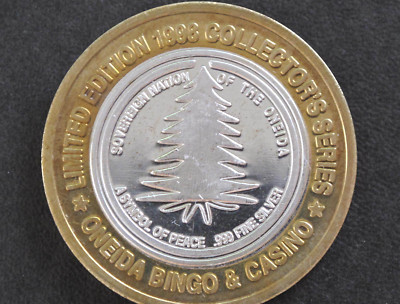 1998 Oneida Casino Evergreen Silver Strike Green Bay Wisconsin