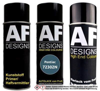 Kunststoff Spraydosen Set für Pontiac 72302N Bluestone Metallic Stoßstange