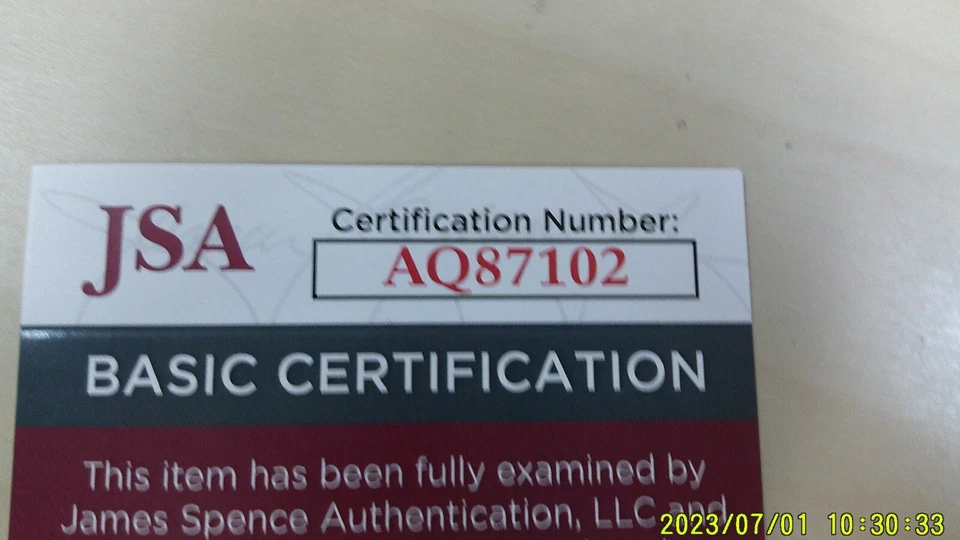 Gorra de los Indios firmada por AL López JSA Auto American Needles 7 Foto 4 de 4