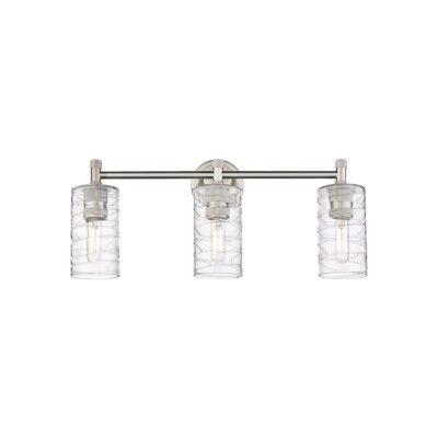 Innovations Lighting Crown Point 3-Lt 7'' Bath, SN/DSG - 434-3W-SN-G434-7DE