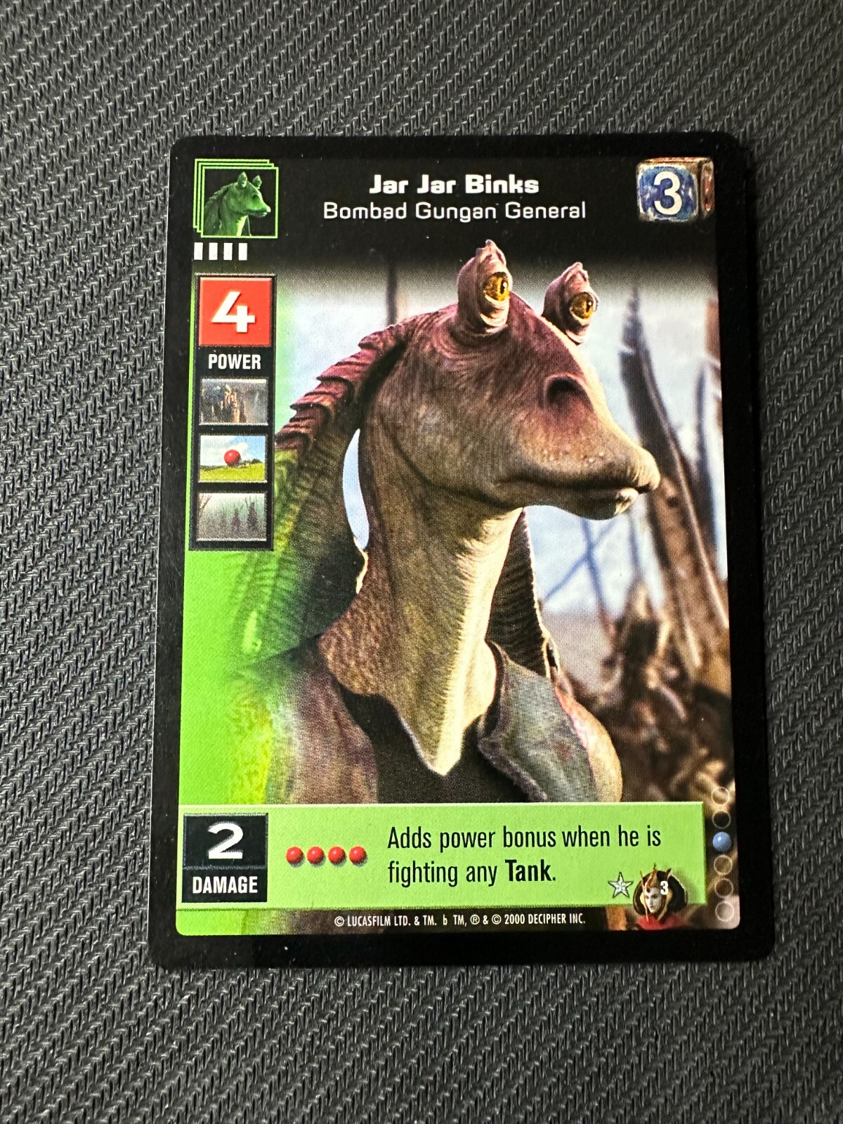 Jar Jar Binks, Bombad Gungan General Young Jedi Battle of Naboo 3
