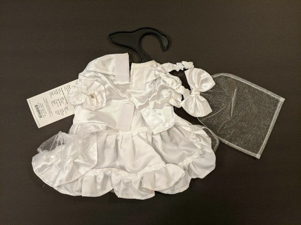 狗宠物服装可爱婚礼礼服新娘面纱尺寸 XXS — 第 2/3 张图片