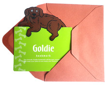 Brown Chocolate Labrador Retriever Dog Puppy Plastic Bookmark Gift x Him Her