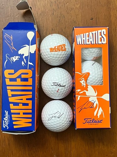 Tiger Woods Titleist Wheaties Golf Balls Lot of 2 Sleeves /6 Golf Balls - Picture 2 of 6