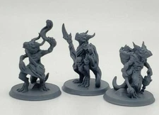 3pc Kobolds Set - 32mm Scale - DnD Dungeons and Dragons Mini - EC3D