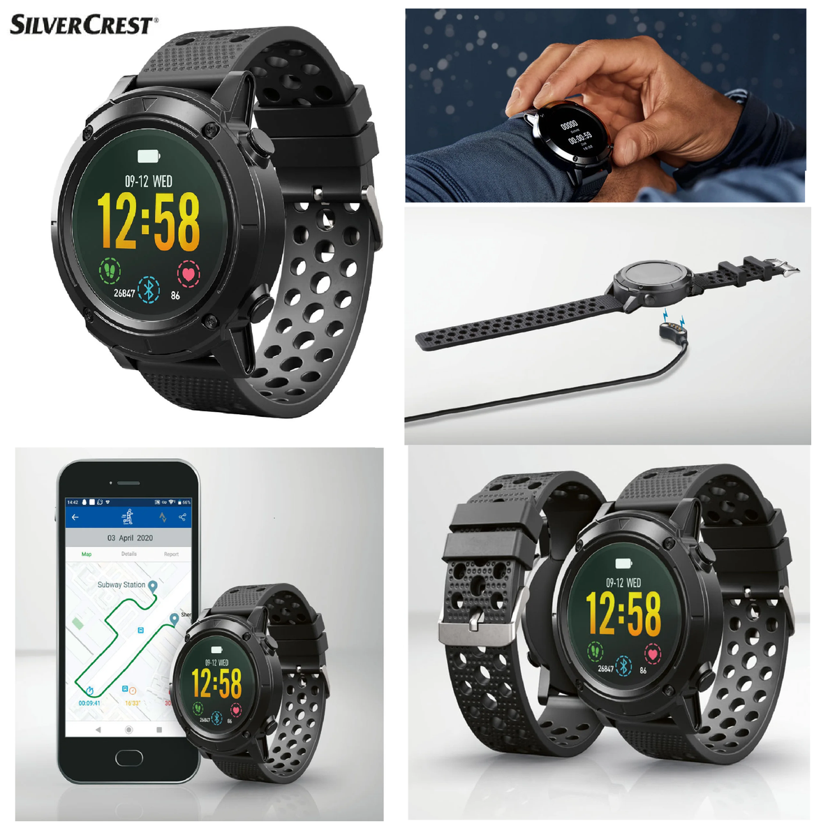 Wristwatch Silvercrest Activity Tracker Wasserdicht SILVERCREST