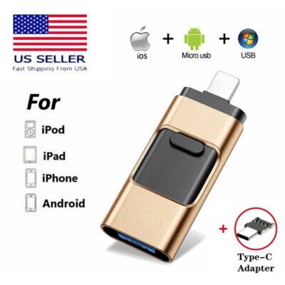 USB 3.0 Flash Drive 64GB 128GB UDisk Type C Memory Stick For Android iphone