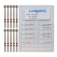 Dental Diamond Burs Zirconia Cutting High Speed Bur FG Round Fine Grit Z801/023F