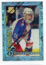1994-95 Topps Finest RICHARD PARK Rookie World Jrs Refractor Card #112 Un-Peeled