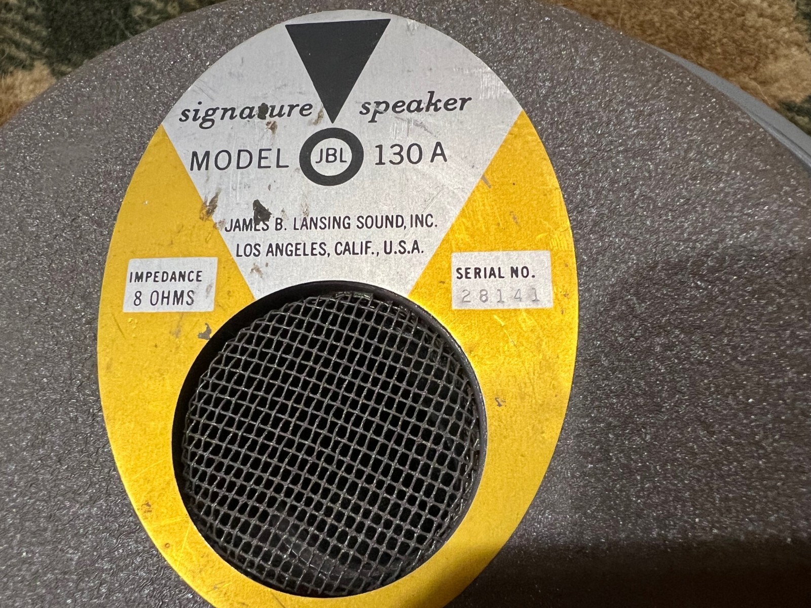 Vintage JBL 130a 15" 8 Ohms Woofer for JBL Speaker eBay