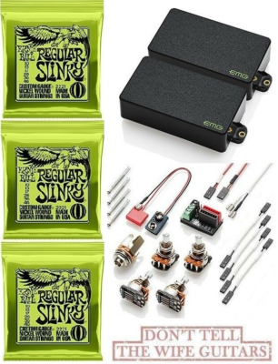 EMG KHBB Set Kirk Hammett Bone Breaker Black Short Pots ( 3