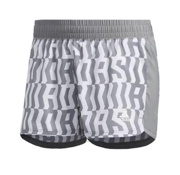 adidas Gym Shorts Womens AeroReady Pacer Training Inch Grey All Over Print