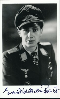 Ernst Wilhelm Reinert-Luftw. Ace signed photo. 174 kills...