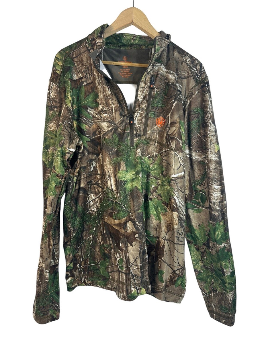 Gamewinner Jacket Medium M Camouflage Men 1/4 Zip Pullover Used