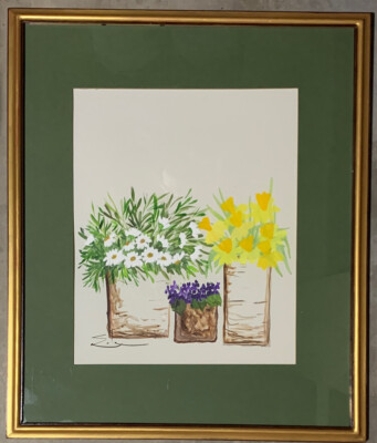 Eda Varricchio Original Gouache Painting Signed | eBay