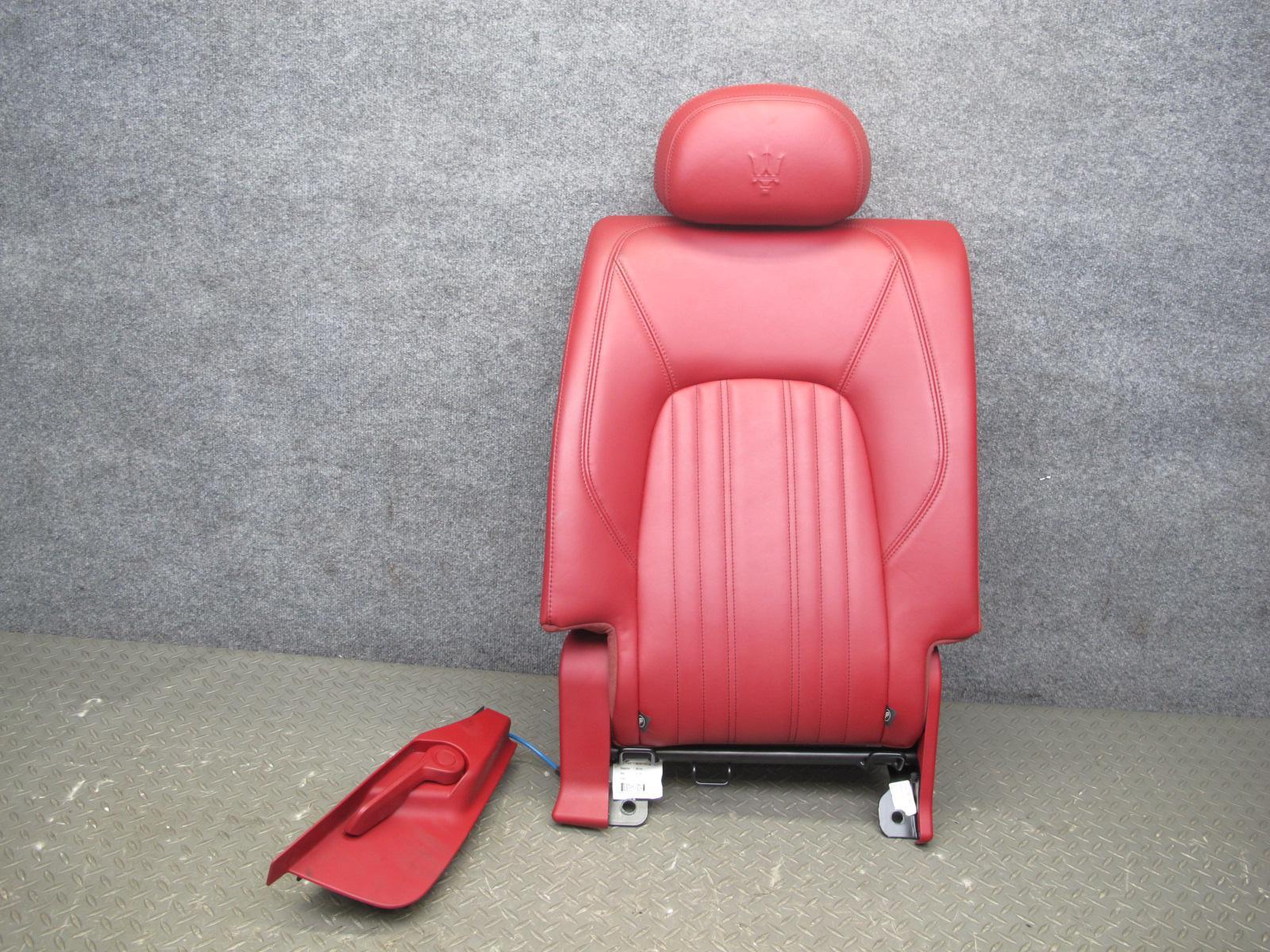 2017-2020 MASERATI LEVANTE M161 FRONT & REAR LEFT & RIGHT LEATHER SEAT SET RED