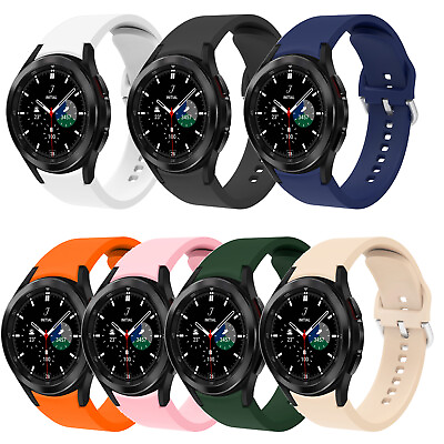 #ad Sport Silicone Watch Band Strap For Samsung Galaxy Watch 4 5 6 7 40mm 44mm 45mm $6.99