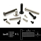 25/50 M1.2-M4 Laptop Camera Phone Small Mini Phillips Wafer Flat Head Screw Bolt