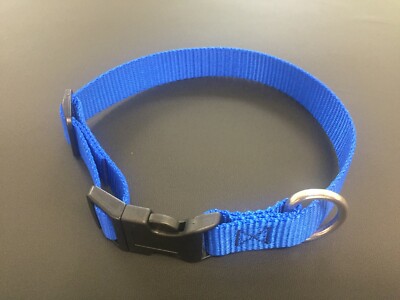HEAVY DUTY NYLON DOG COLLAR - ADJUSTABLE (MADE IN KY, USA BY SNOW CREEK MFG)