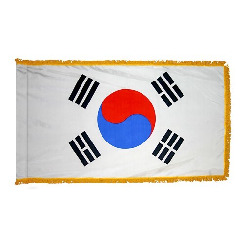 South Korea Indoor Outdoor Parade Color Guard Dyed Nylon Flag All Larger Sizes - Picture 6 of 6