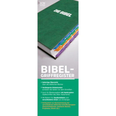 Bibel-Griffregister mit Farbsystem (*NEU*) - für alle Bibelausgaben