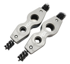 NEW Set of 2 Brushes HDX 4-in-1 Fitting Brush Hard Tempered High Carbon Steel