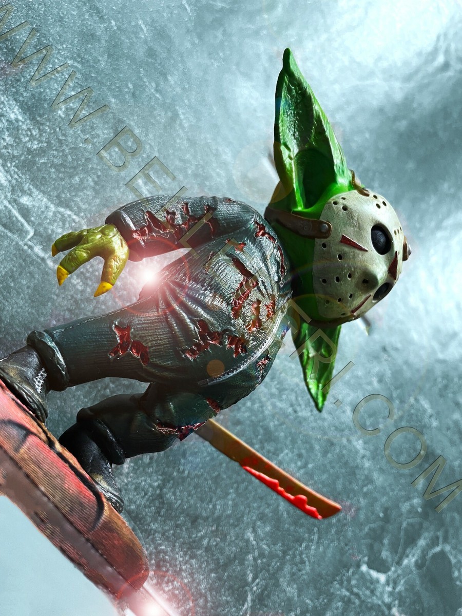 Star Wars Horror Grogu Statue Baby Yoda Jason Voorhees Friday 13th