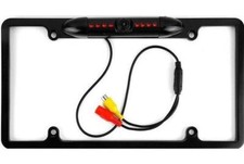 Backup Camera Rearview License Plate Frame for ALPINE X308U Black