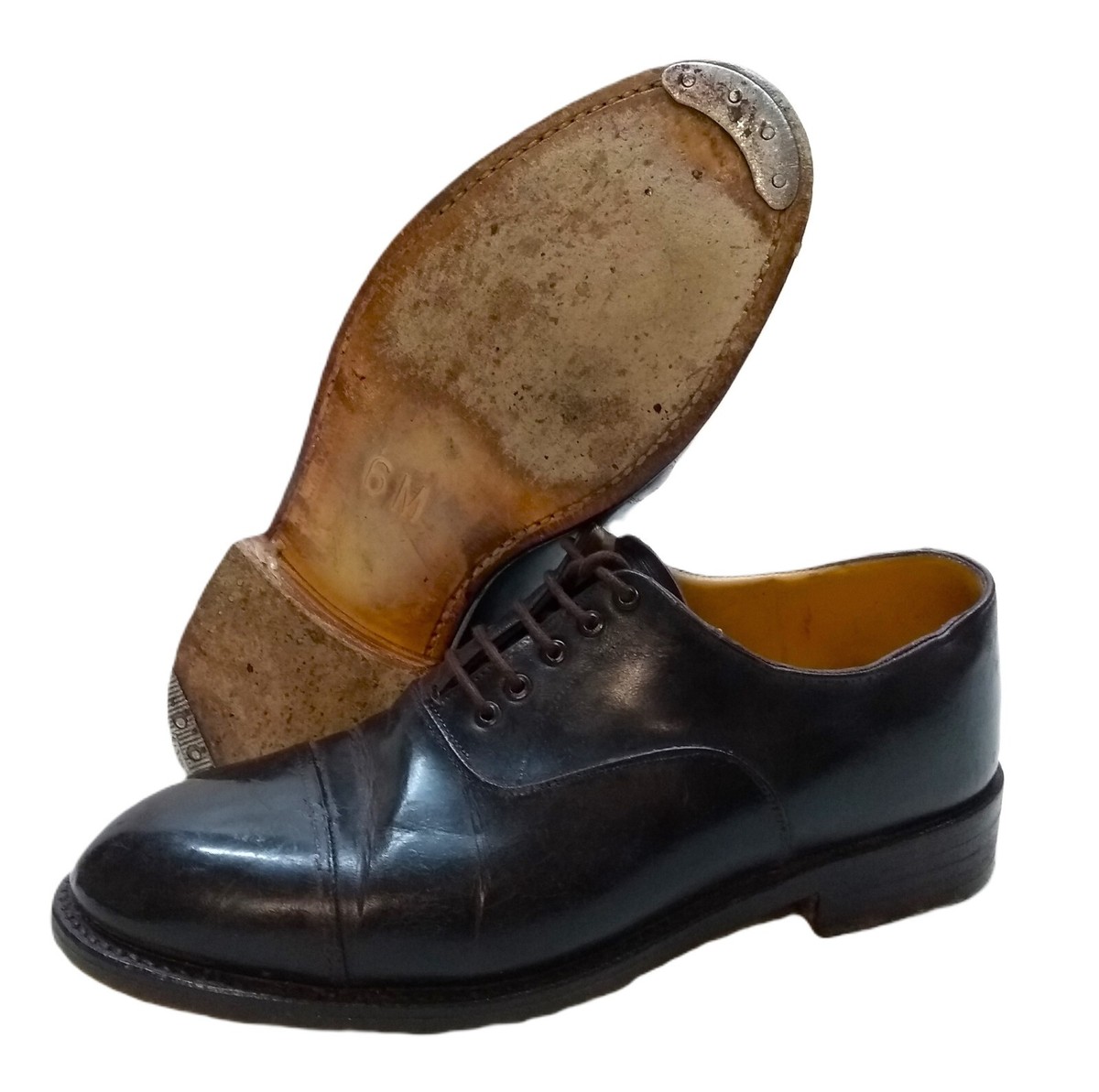 靴 NOS w Box England Brown Officer Shoes NOS w Box England Brown Officer Shoes（British Army Officers