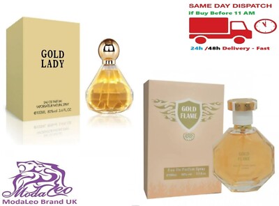 Pack Womens Perfume Gold Flam,Gold Lady Womens Fragrance