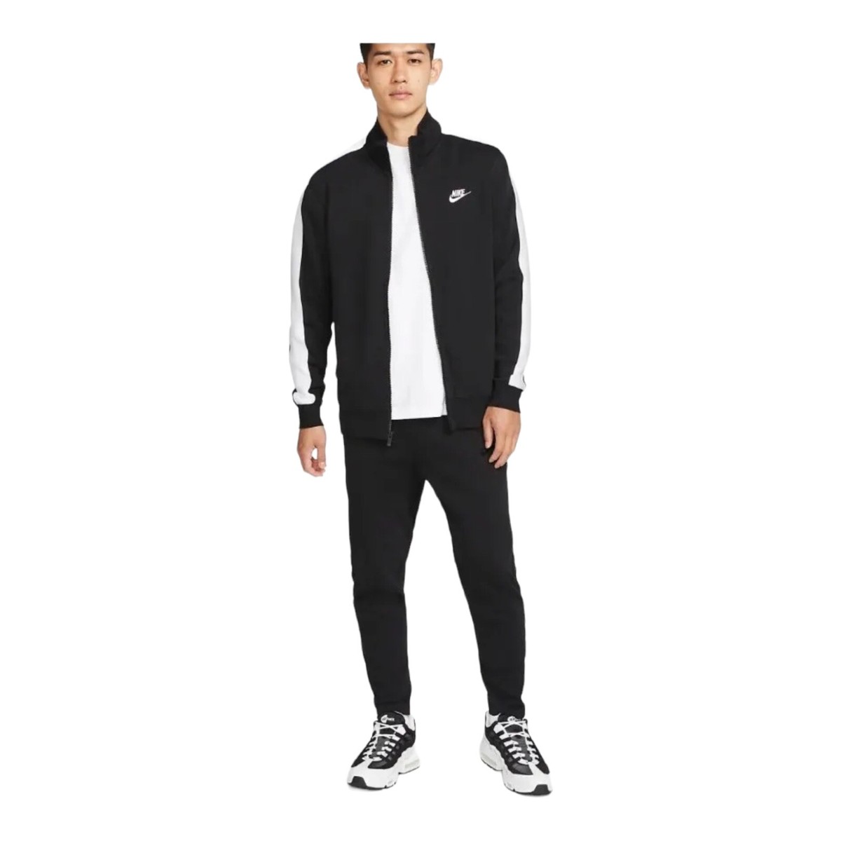 Nike Zip Up TRACK Jacket Mens (DD7010-010) Black / White Size 2XL