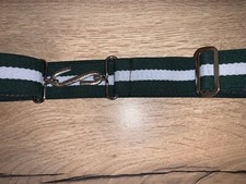 Elasticated Snake Belt Green white 30mm Adult Boys Mens Girls xl xxl V96