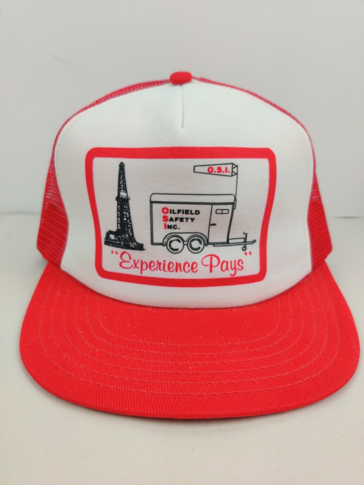 Field Safety Inc Oil Gas Trucker Hat Snapback Cap Vintage