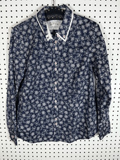 Orvis double collar floral button down shirt size 10