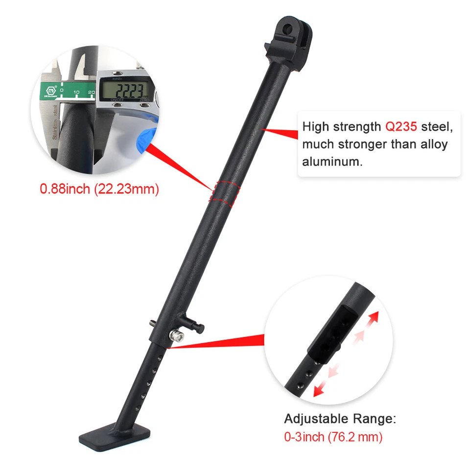 Soporte lateral ajustable apto para Yamaha YZ250X 2016-2024 YZ250FX 2015-2019 Foto 3 de 4