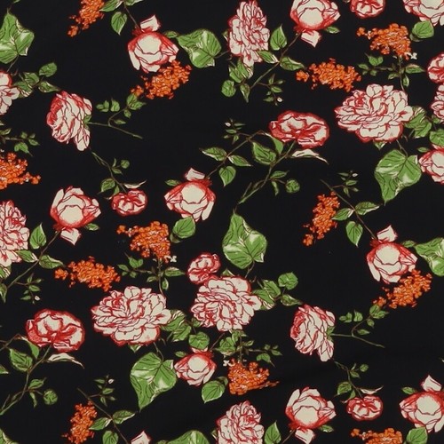 Blusa básica de viscosa floral negra Forever 21 para mujer talla M cuello redondo - Imagen 8 de 10