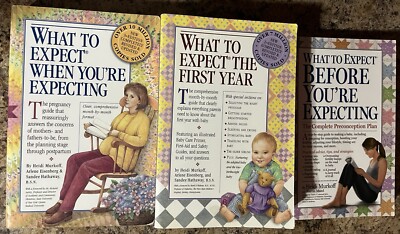 What to Expect When Before  Youre Expecting 3 Book Lot First Year Paperback
