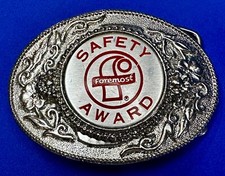 Foremost Safety Award Exceptional Safety Leadership Commemorative Belt Buckle