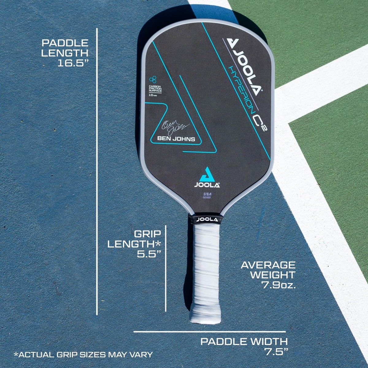 JOOLA Ben Johns Hyperion CFS 16mm ヨーラ JOOLA Ben Johns Hyperion C2 CFS 16 Pickleball Paddle - JOOLA USA