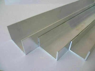 MARKENLOS Aluprofil U-Schiene Aluminiumschiene Alu U Profil Aluminium Länge / Abm. wählbar