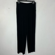 MaxMara Size US 6 Black Wide Leg Flowy Layered Dress Pants