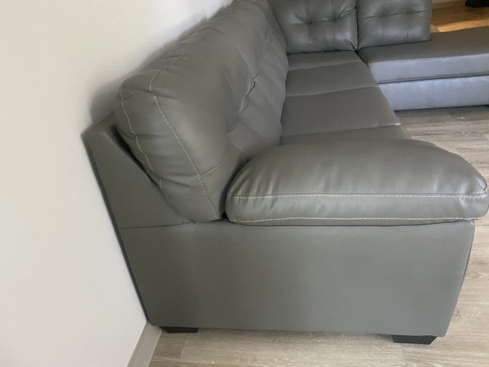 Seccional de cuero con chaise. Donlen Foto 3 de 3