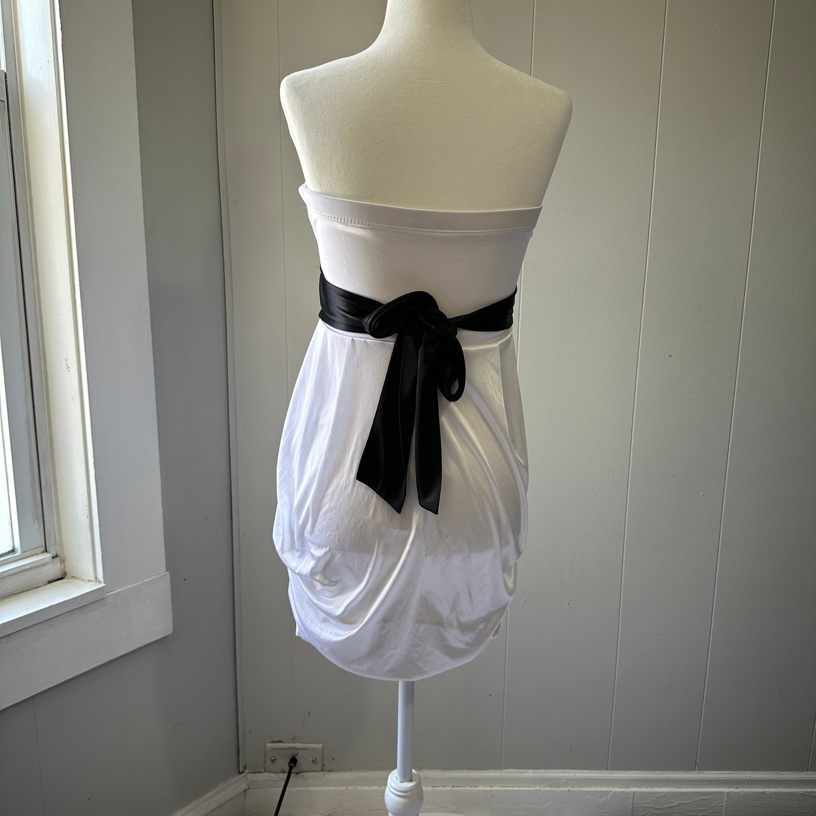Ruby Rox black and white strapless mini dress Y2K… - image 2